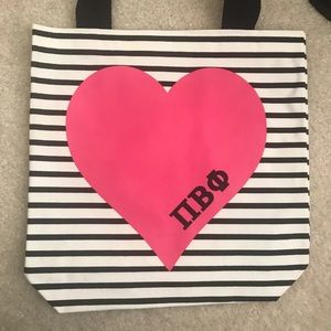 Pi Beta Phi Heart tote bag